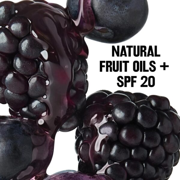 Revlon Kiss Tinted Lip Balm with SPF 20, Hydrating, Flavored, Infused with Natural Fruit Oils, 035 Berry Burst, 0.09 oz