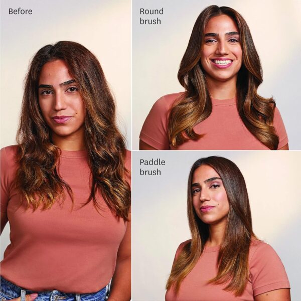 T3 AireBrush Duo Interchangeable Hot Air Blow Dry Brush with Two Attachments � Includes 15 Heat and Speed Combinations, T3 IonFlow Technology, Volume Booster Switch, Lock-in Cool Shot