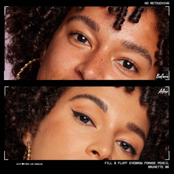 NYX PROFESSIONAL MAKEUP Fill & Fluff Eyebrow Pomade Pencil, Brunette