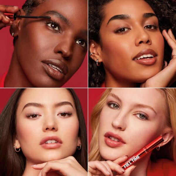 Revlon ColorStay Full Time Waterproof Mascara, Volumizing Eye Makeup, 24 Hour Wear, Smudge-Proof, Flake-Proof, 411 Blackest Black, Waterproof