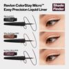 REVLON ColorStay Micro Easy Precision Liquid Eyeliner, Waterproof, Smudgeproof, Longwearing with Felt Tip Applicator, 301 Blackout, 0.057 fl oz