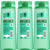 Garnier Fructis Pure Clean Purifying Shampoo, Silicone-Free, 12.5 Fl Oz, 3 Count (Packaging May Vary)