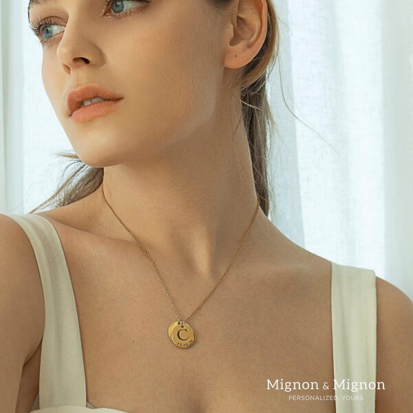 Personalized Initial Necklace for Women, Gift for Mom, Custom Kids Name Jewelry, Unique Gifts for Teen Girls, Birthdays, and Graduations -LCN-ID