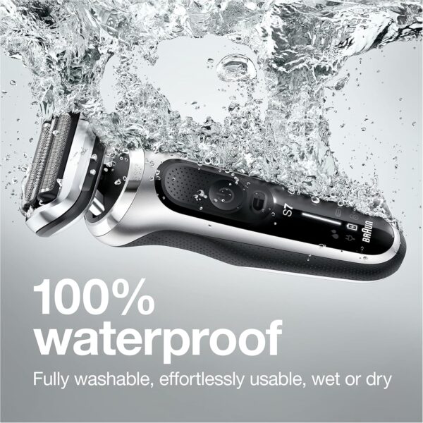 Braun Electric Razor for Men, Series 7 360 Flex Head Foil Shaver with Precision Beard Trimmer, Rechargeable, Wet & Dry and Travel Case, Black, 5 Piece Set