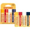 Burt's Bees Lip Balm, Beeswax, Strawberry, Coconut and Pear, and Vanilla Bean Pack, With Responsibly Sourced Beeswax, Tint-Free, Natural Lip Treatment, 4 Tubes, 0.15 oz.