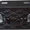 Caboodles Make Me Over 4 Tray Train Case, Cosmetic Storage Case & Organizer, Black Lace, 3.5 Lb