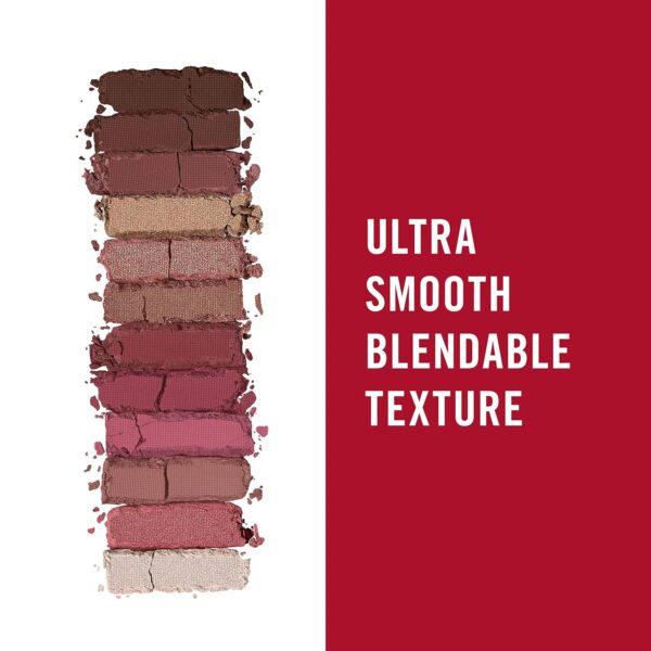 Rimmel London Magnif'Eyes Eyeshadow Palette, 12 Shades, Blendable Formula, Versatile, 007, Crimson, 0.5oz