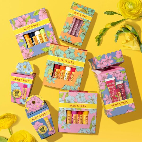 Burt's Bees Gifts Ideas - Spring Surprise Set, Original Beeswax Lip Balm and Lemon Butter Cuticle Cream, Natural Origin Lip Moisturizer With Responsibly Sourced Beeswax, 2 Count