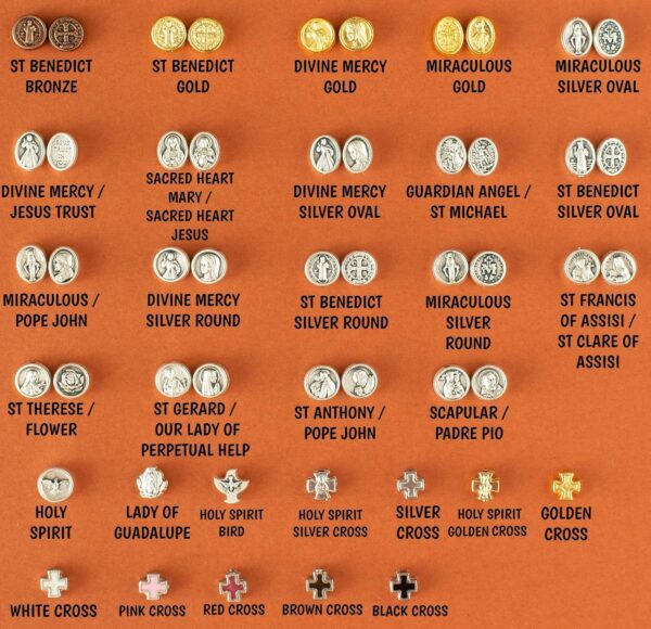 Catholic Keychain St Dymphna Medal Birthstone Saint Medal