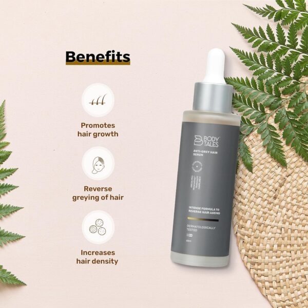 Anti-Gray Hair Serum, Arcolys, Melanogray, Redensyl, Hairline, Reduce Pre-Mature Hair Greying, Reverse Hair Graying, Paraben Free, Green Beauty, Clean Beauty, 60ml