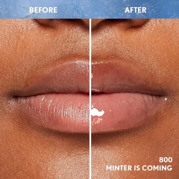 COVERGIRL Clean Fresh Yummy Plumper Lip Gloss, 800 Minter Is Coming, Plumper Gloss, Shiny, Vegan Formula, Easy to Apply, Minty Flavor, 0.33oz