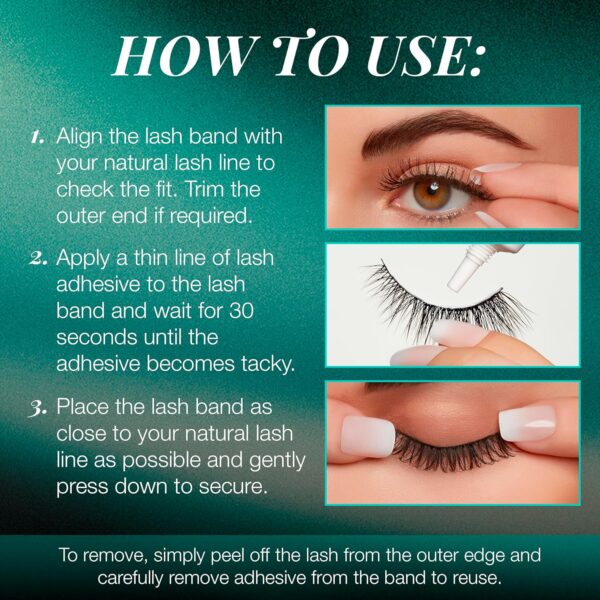 Ardell False Eyelashes Natural Lashes Babies Black - Lightweight, Short Length, Reusable Fake Lashes, 1 Pack