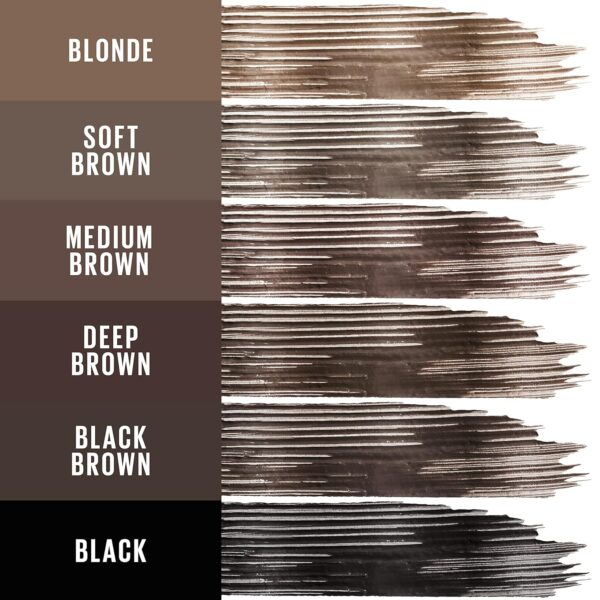 Maybelline Tattoo Studio Brow Styling Gel, Waterproof Eyebrow Make Up, Brow Tint for Up to 36HR Wear, Soft Brown, 1 Count