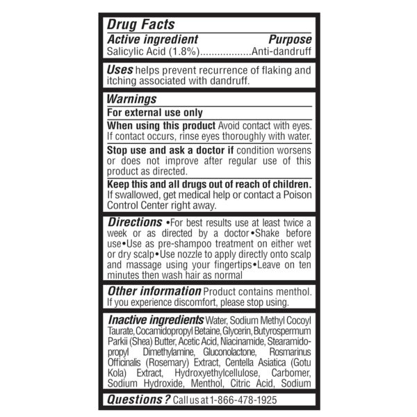 SheaMoisture Hair Care System Anti-Dandruff Pre-Wash For Stronger Hair & Healthier Scalp Formulated With Apple Cider Vinegar Fair Trade Shea Butter For Soft, Smooth Hair 4oz