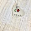 Nana Necklace Grandchild Necklace Personalized Necklace Personalized Jewelry Handstamped Necklace Birthstone Necklace Mothers Day Gift