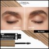 L'Oreal Paris Infallible Volumizing 24H Wear Brow Mascara, Long Lasting Eyebrow Makeup for 2X Fuller Eyebrows, 7.0 Blonde, 0.13 Fl Oz