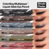 REVLON ColorStay Multiplayer Liquid-Glide Eye Pencil, Multi-Use Makeup With Blending Brush, Blends Then Sets, Creamy Texture, Waterproof, Smudge-proof, Longwearing, 401 Checkmate, 0.03 Oz