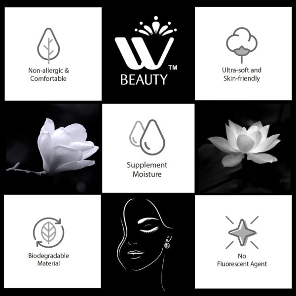 Natural Solution Flushable Wipes for Women, Deep Clean Impurities, Makeup Remover, Hydrate & Purify Skin, Fragrance-Free, Face Wipes, 25 Sheets (Pack of 6)