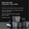 ProVolume 1" Self-Grip Ceramic Ionic Thermal Hair Rollers, 5 Count Salon Quality Hair Curlers for Short, Medium and Long Hair