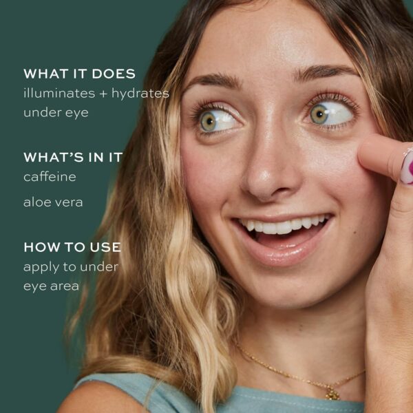 ITK Skincare Gift Set - Aloe Vera Under Eye Stick + Shea Butter Lip Balm Duo to Reduce Eye Puffiness and Soothe Chapped Lips with Vitamin E - Hydrates Dry Lips and Eyes - Travel Skincare Set