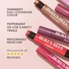 Burt's Bees Shimmer Lip Tint, Tinted Lip Balm Stick, Moisturizing for All Day Hydration with Natural Glowy Pigmented Finish & Buildable Color, Watermelon, 1 Tube, 0.09 oz. (Pack of 2)