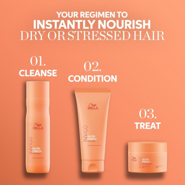 Wella Professionals Invigo Nutri-Enrich Deep Nourishing Conditioner | For Dry or Stressed Hair | Formulated with Goji Berry