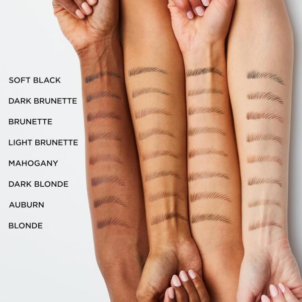 L'Oreal Paris Faux Brow, Hair-Like, Filling Eyebrow Pen with Double-Brush Tip, Fast & Precise Eyebrow Makeup, Dark Brunette, 0.04 Fl Oz