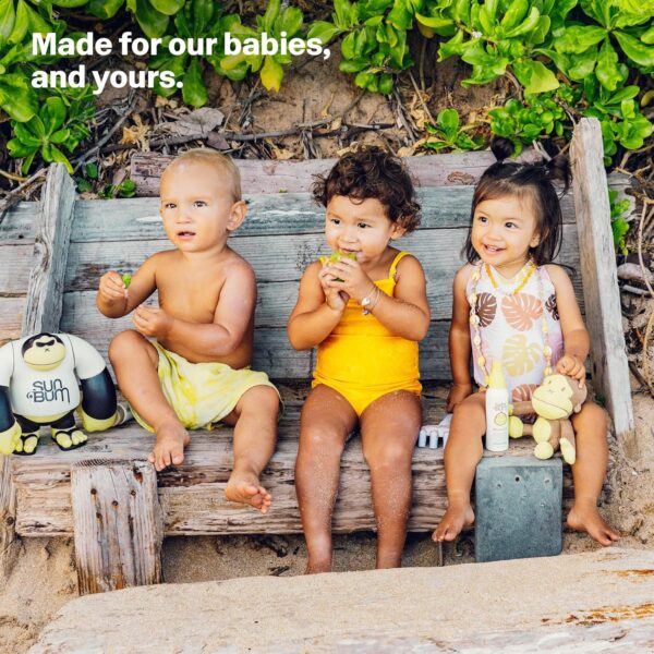 Sun Bum Baby Bum Mineral SPF 50 Sunscreen Stick - Hawaii 104 Act Compliant (Without Octinoxate & Oxybenzone) - UVA/UVB Face and Body Protection - Unscented for Sensitive Skin - Travel Size 0.45 Oz