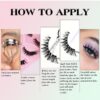 False Eyelashes Fox Eye 10 Pairs Pack 40D Natural Look Fluffy Wispy Cat Eye Lashes Soft Faux Mink Lashes Lightweight D-Curl Eyealshes (F7-5)