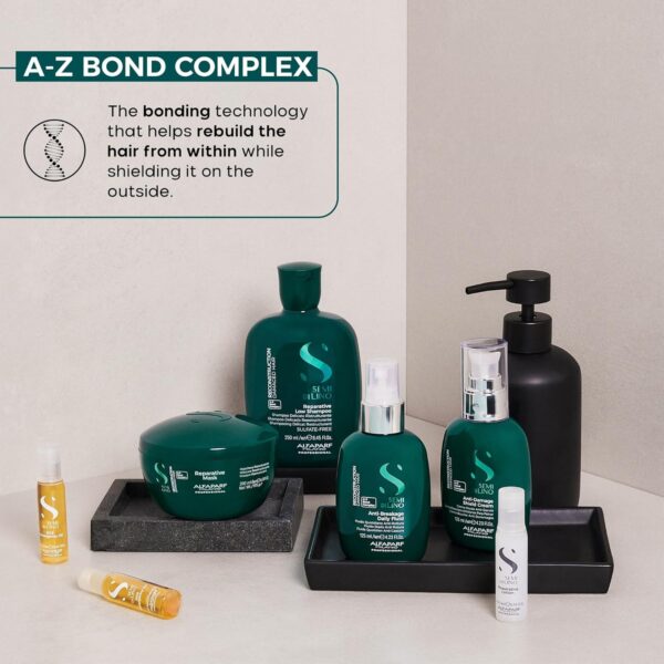 Alfaparf Milano Semi di Lino Reconstruction Reparative Sulfate Free Shampoo for Damaged Hair - Color Safe - Repairs, Restores Fiber & Elasticity - Paraben Free - Vegan (33.8 oz)