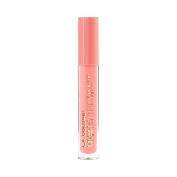 L.A. COLORS High Shine Shea Butter Lip Gloss, Baby Cakes, 0.14 Oz