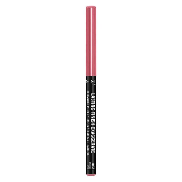 Rimmel Lasting Finish Exaggerate Automatic Lip Liner - Rich, Smooth Formula, Long Lasting - 63 Eastend Pink, .01oz