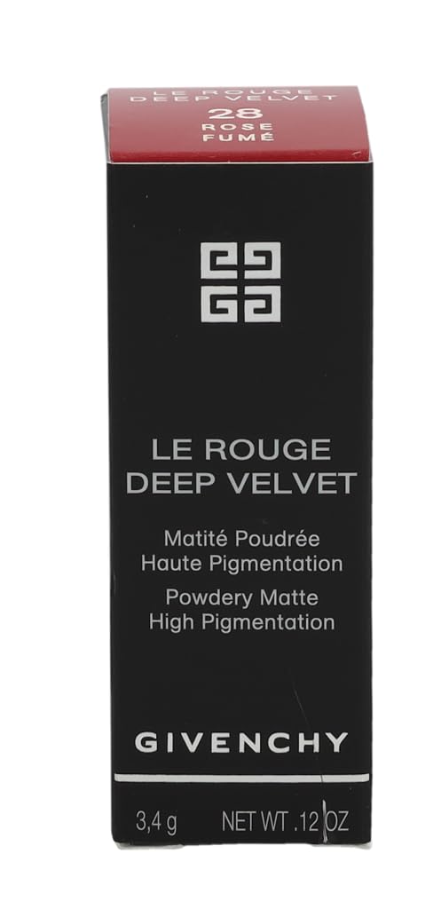Givenchy Le Rouge Deep Velvet Matte Lipstick - 28 Rose Fume for Women - 0.12 oz Lipstick
