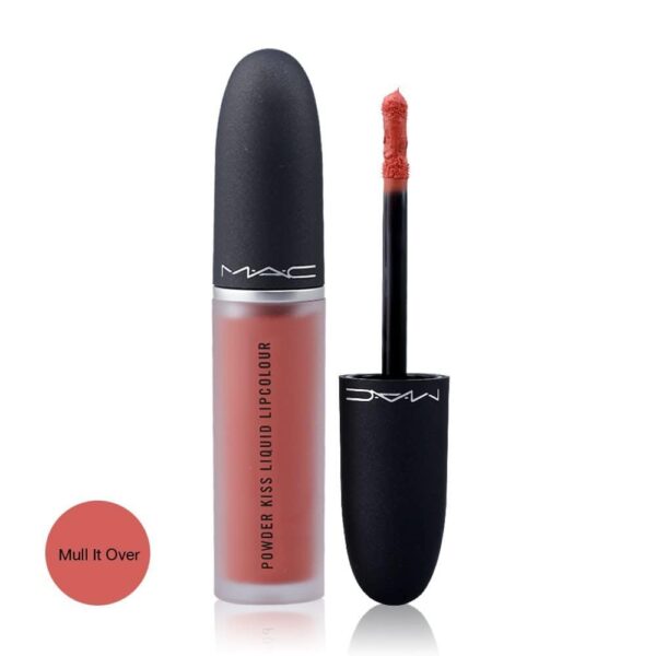 MAC Powder Kiss Liquid Lipcolor - 989 Mull It Over for Women - 0.17 oz Lipstick