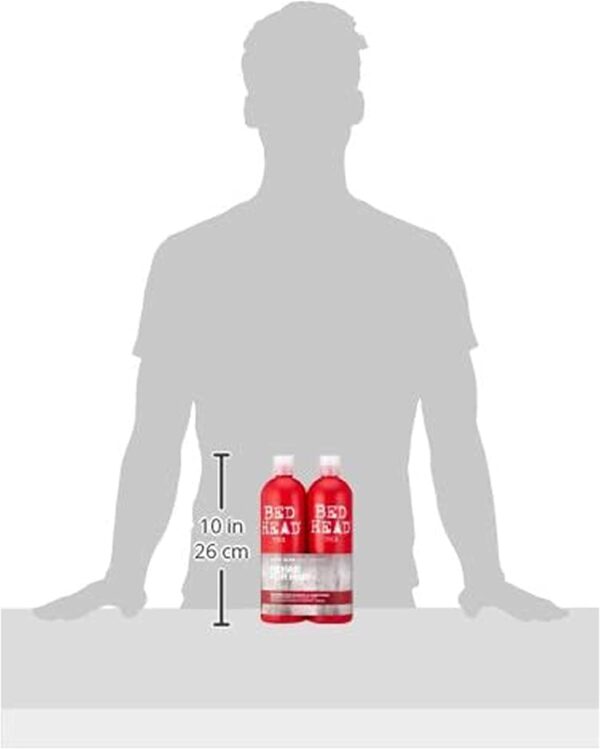 41a4CglXB7L._SL1500_.jpg Bed Head by TIGI Urban Antidotes Resurrection Shampoo and Conditioner for Damaged Hair 25.36 fl oz 2 count