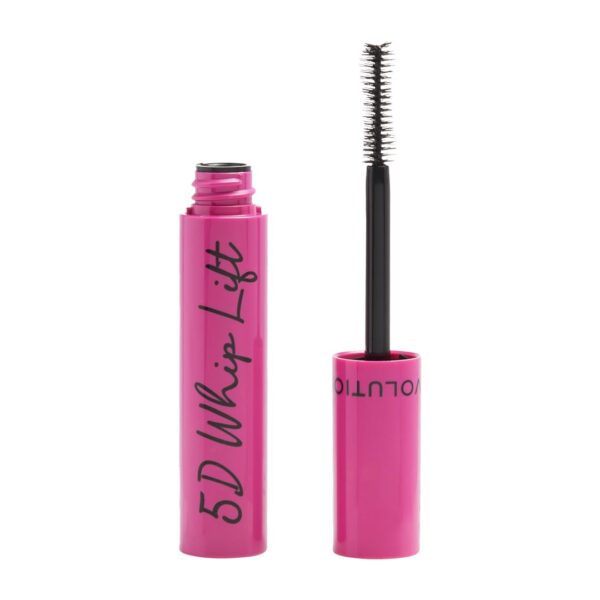 Revolution, 5D Whip Lift Mascara, Volumizing, Lengthening & Lifting Formula, Long-Lasting Wear & Waterproof, Jet Black, 0.40 fl oz