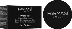 Farmasi Make Up Pro to fit Eyeshadow Primer 10ml/0.34flOz - Long-Lasting and Crease-Free Formula - Enhances Eyeshadow Vibrancy and Wear, Transparent