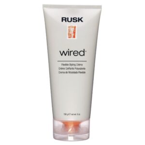 RUSK Designer Collection Wired Flexible Styling Creme, Lifts, Shines, and Creates Soft, Gravity-Defying Body, 6 oz