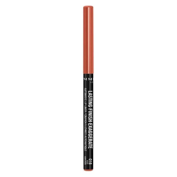 Rimmel Lasting Finish Exaggerate Automatic Lip Liner - Rich, Smooth Formula, Long Lasting - 018 Rose Addiction, .01oz