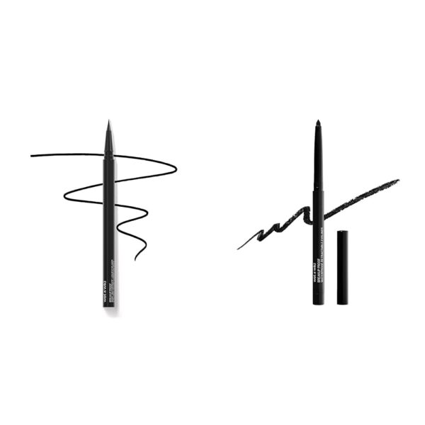 wet n wild Breakup Proof Liquid Eyeliner Bundle - Ultra-Fine Brush, Waterproof, 16-Hour Wear - 2 Pieces