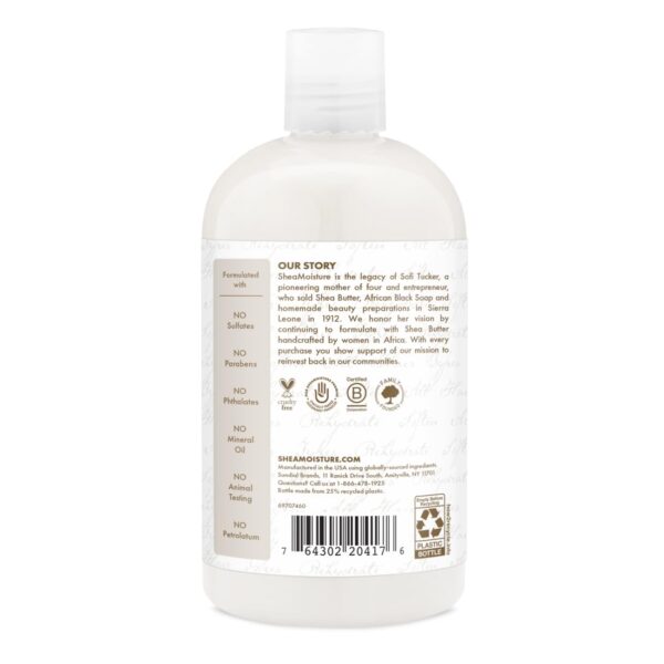 SheaMoisture Daily Hydration Shampoo 100% Virgin Coconut Oil for All Hair Types Sulfate-Free 13 oz