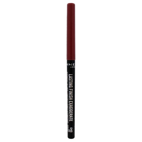 Rimmel Lasting Finish Exaggerate Automatic Lip Liner - Rich, Smooth Formula for Long Lasting Lip Looks - 45 Epic Burgundy, .01oz