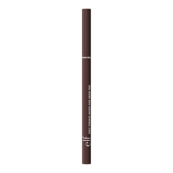 e.l.f. Holy Strokes Micro-Fine Brow Pen, Liquid Waterproof Eyebrow Makeup For Detailing & Adding Dimension, Vegan & Cruelty-Free, Deep Brown