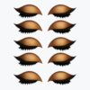 5 Pairs Lazy Eye Shadow Eyelash Patch, 3-in-1 Reusable Eyeshadow, Colorful Eyelash Makeup Stickers with False Lashes Shadow & Eyeliner, Makeup Stencils Sticker, Lazy Makeup Tool (Gold)