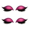 5 Pairs Lazy Eye Shadow Eyelash Patch, 3-in-1 Reusable Eyeshadow, Colorful Eyelash Makeup Stickers with False Lashes Shadow & Eyeliner, Makeup Stencils Sticker, Lazy Makeup Tool (Gold)