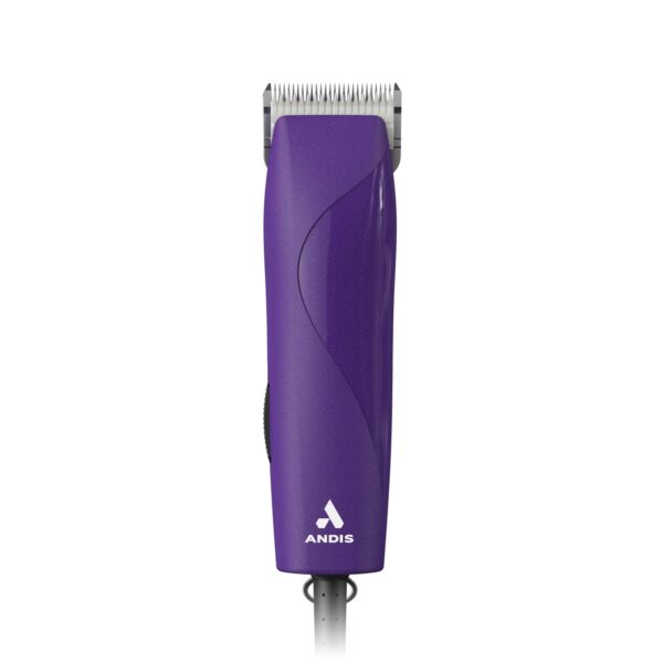 Andis 24820 EasyClip Professional-Animal 7-Piece Detachable Ceramic Blade Clipper Kit, Frustration Free Packaging, Corded Electric, Purple