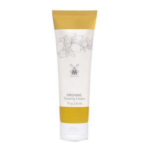 MÜHLE Organic Shaving Cream | Natural Shaving Cream with Argan Oil & other Essential Oils | TSA Travel Size Friendly | BDIH Certified | 100% Vegan | 75mL (2.5 oz) Squeeze Bottle