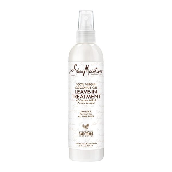 SheaMoisture Leave-In Hair Treatments with 100% Virgin Coconut Oil, Manuka Honey, and Mafura Oil, 8 Ounce