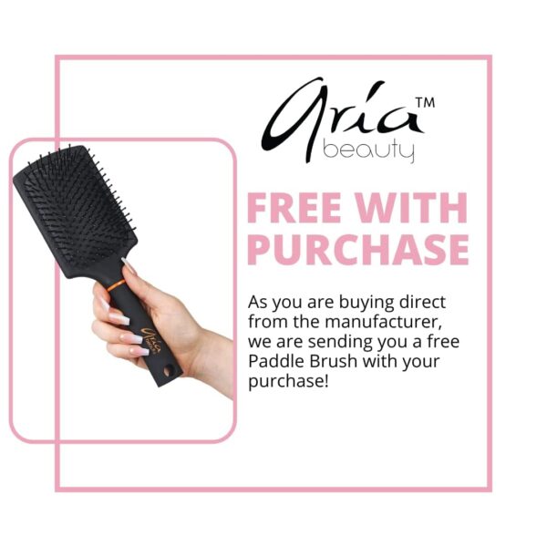 Aria Beauty The Waver - Hair Waver Tool for Beachy Boho and 90’s Hollywood Glam Waves - Suitable for All Hair Types - Pink Marble - 1 pc