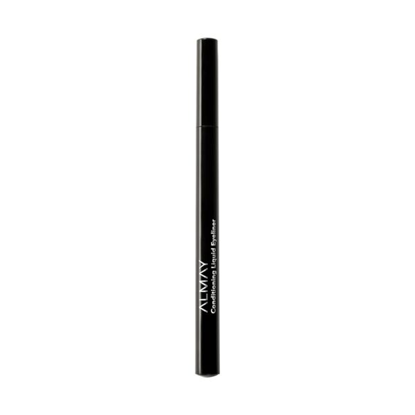 Almay Conditioning Liquid Eyeliner, Longwearing, Waterproof, Hydrating, 10 Black, 0.03 fl oz.
